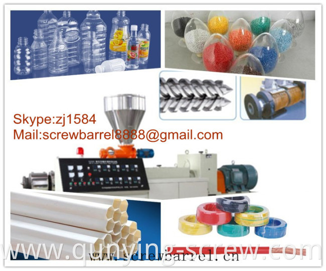 conical doubel barrel screw cylinder for pvc panel